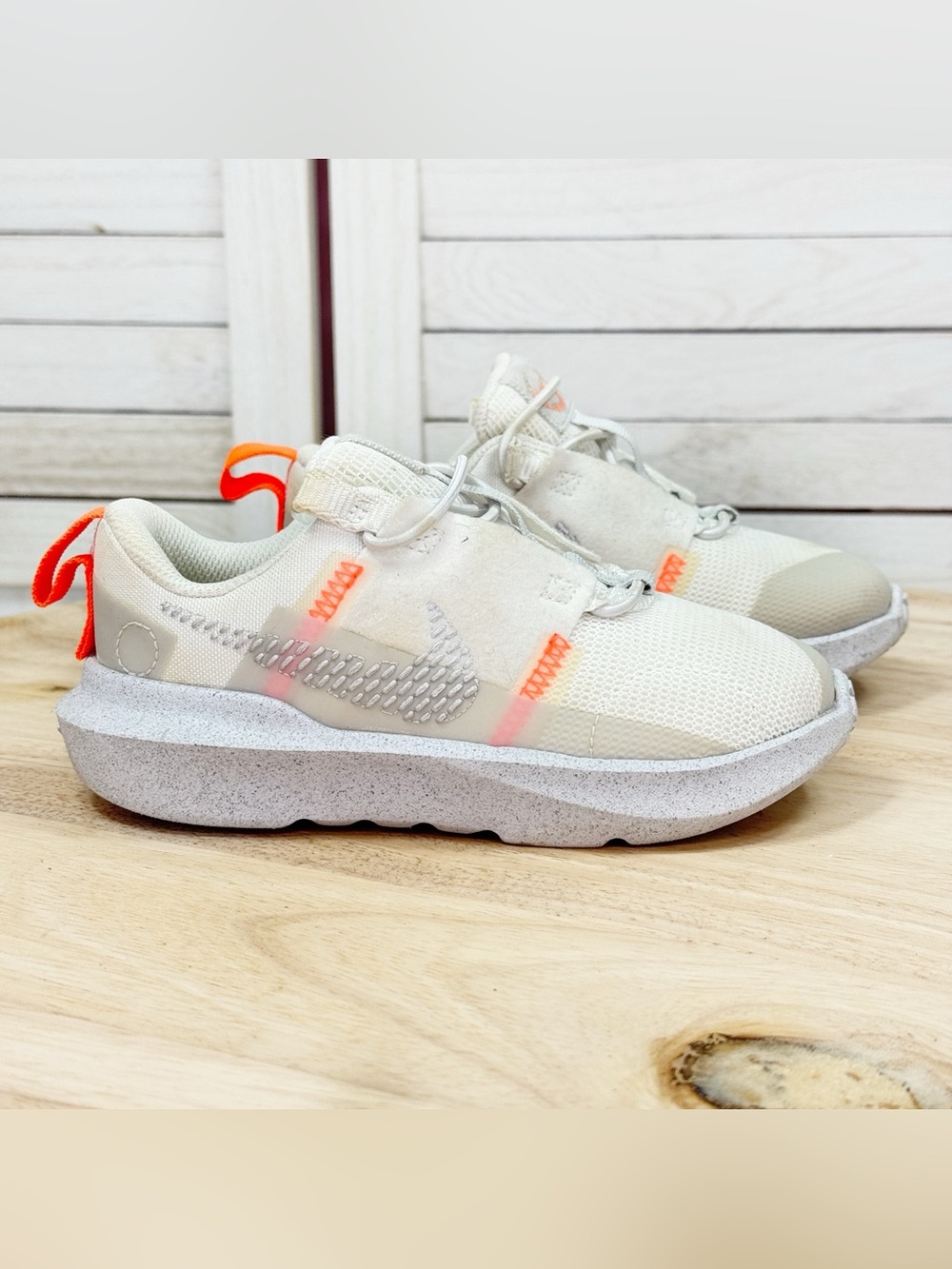 Nike Kids Crater Impact Slip On Sneakers Summit White Size 10 DB3553-100